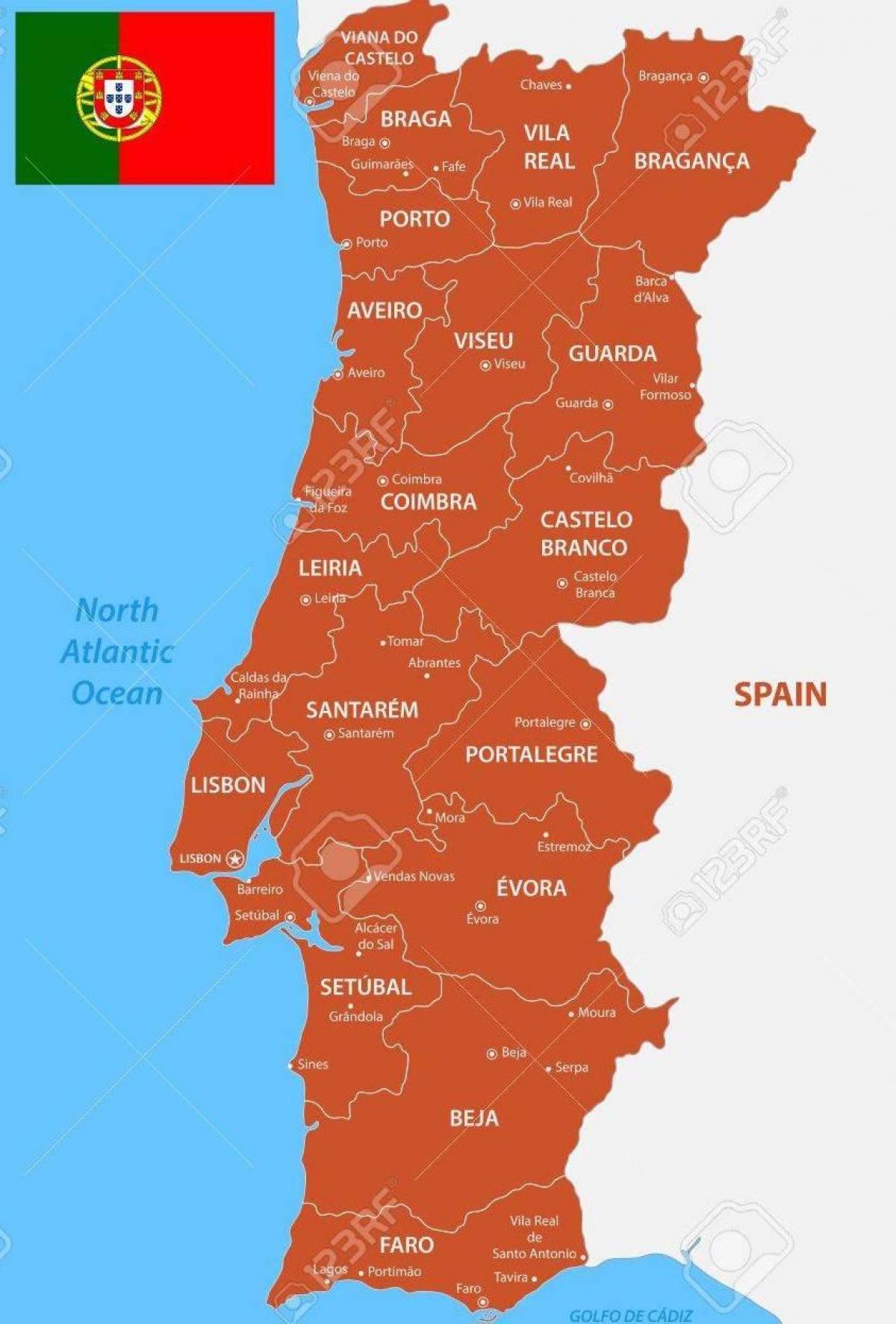 Carte de l'État portugais